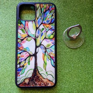 Dynippy Google Pixel 4A Tree of Life Cell Phone case w/ Transparent Ring Holder
